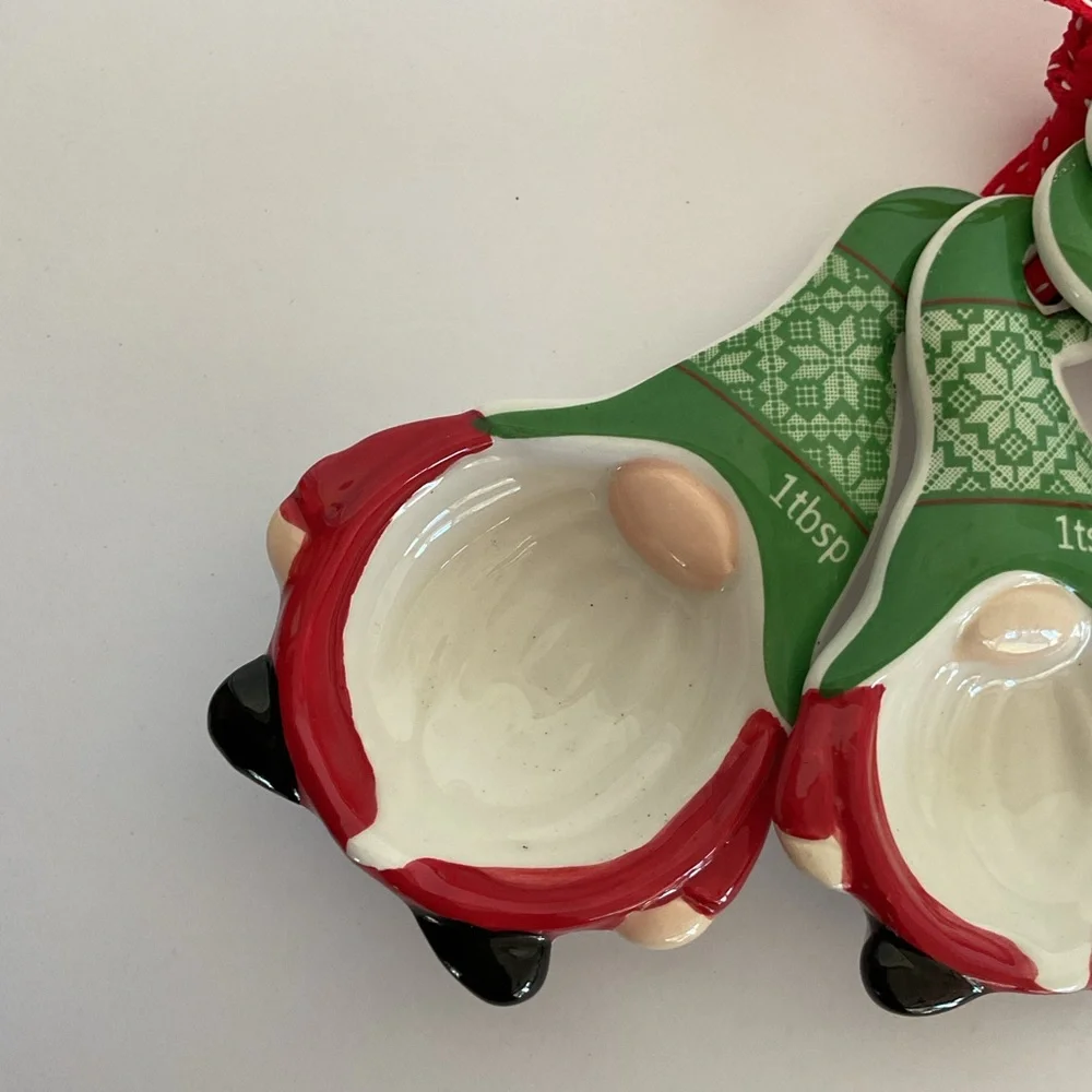 Christmas Gnomes ceramic Measuring spoons